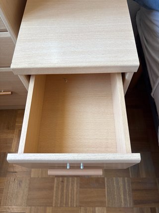 Mesita Noche/Cajonera Madera Haya