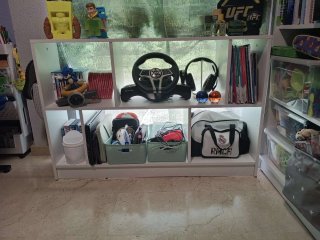 Cama nido con cajonera y estantería