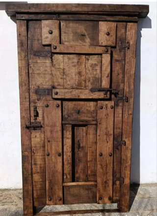Puerta Roble Maciza Antigua