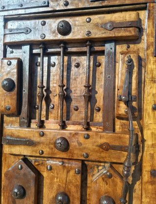 Puerta Roble Maciza Antigua