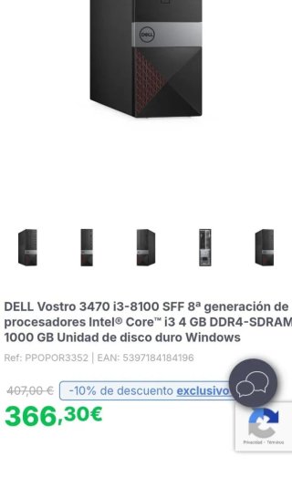 Dell Vostro 3470 i3-8100 4GB RAM 1TB HDD