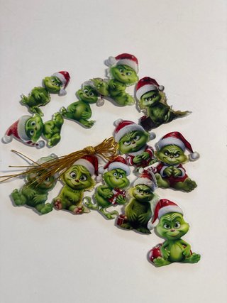 Set 12 Grinch Natale Ciondoli