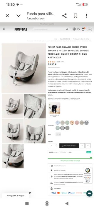 Silla coche Cybex Sirona SX2 i-Size 360