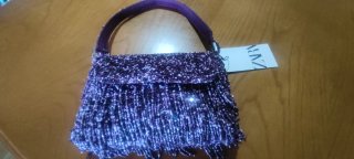 Bolso fiesta Zara flecos lentejuelas