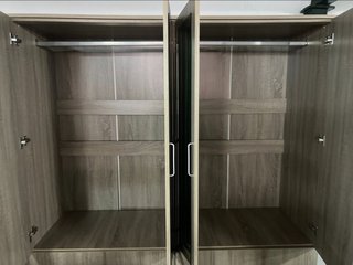 Armario 4 puertas blanco con espejos