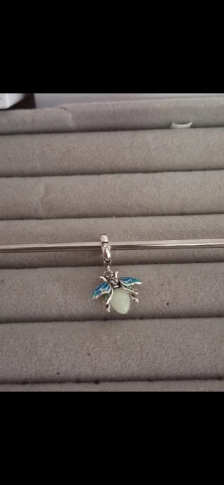 Charm Abeja  y Hada Plata Luminiscente