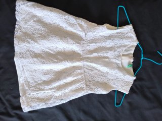 Vestido blanco niña encaje
