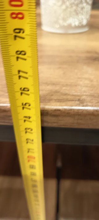 Mesa de cocina madera y metal