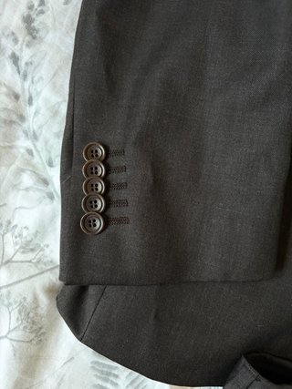 Traje de hombre gris/negro talla 52