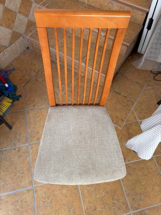 Pack 6 Sillas Comedor Madera Tapizadas