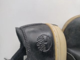 Zapatos Timberland de piel azules suela blanca