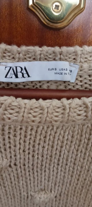 Jersey Zara mujer beige talla única