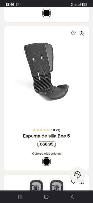 Espuma Silla Bugaboo Bee 5