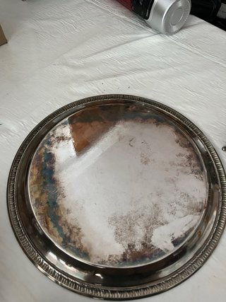 Juego té alpaca antiguo 4 piezas