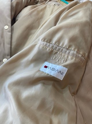 Giaccone donna beige vintage Fabiani