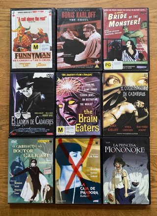 Lote 8 Películas Culto DVD