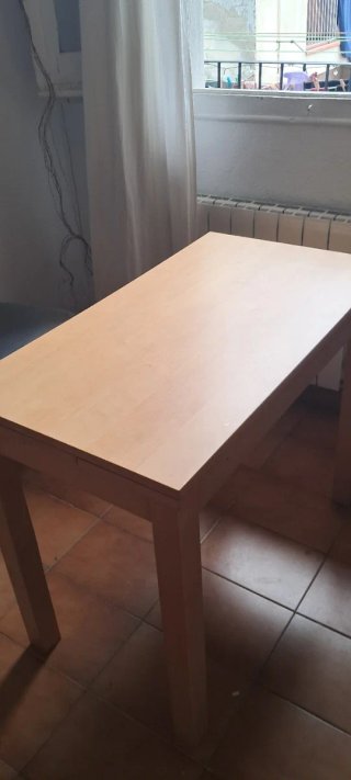 Mesa comedor haya extensible