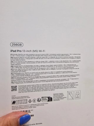 iPad Pro 13 M5 256GB Negro Espacial