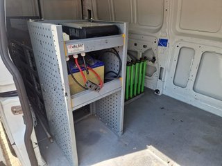 Ford Transit Custom LARGA 107CV CON ESTANTERIAS
