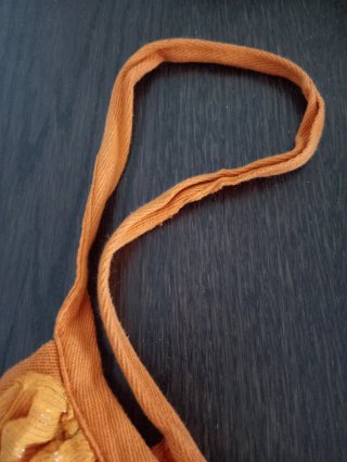 Bolso de tela naranja