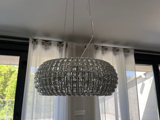 Lámpara colgante Schuller cristal de comedor