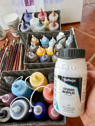 Lote Pinturas Acrílicas y Material Artístico