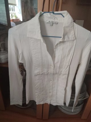 Camiseta manga larga IKKS blanca cremallera