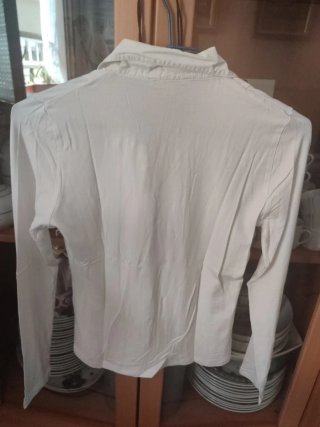 Camiseta manga larga IKKS blanca cremallera
