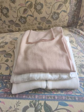 Camiseta manga larga IKKS blanca cremallera