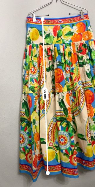 Falda Dolce & Gabbana estampado cítricos