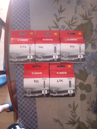 Cartuchos Canon PIXMA 8 y 5