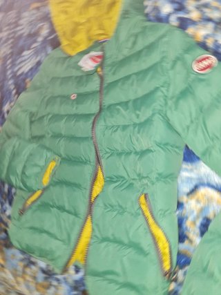 Chaqueta Colmar verde y amarilla