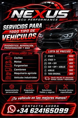 NEXUS ECU PERFORMANCE | Reprogramación y diagnósti