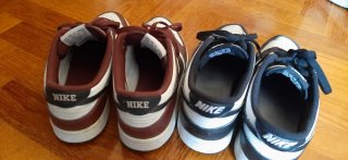 Lote 2 pares Nike: granate 38.5 y negro 39.