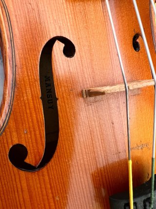 Violín 3/4 Mansuy con estuche y almohadilla Kun