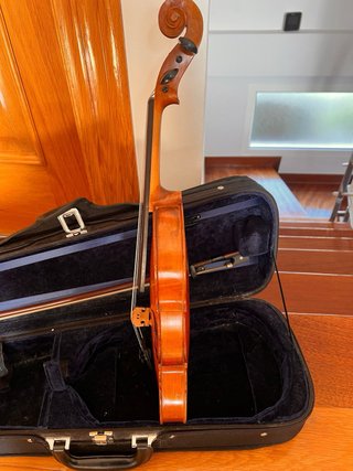 Violín 3/4 Mansuy con estuche y almohadilla Kun
