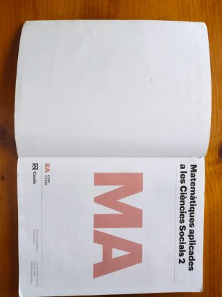 Matemáticas aplicades a les Ciències Socials, 2...