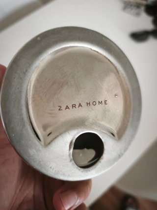 2 Portavelas Zara Home Cerámica Cromada