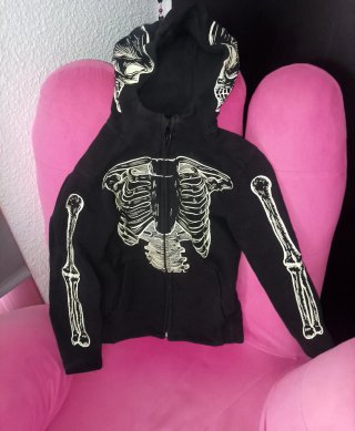 Sudadera niño esqueleto Halloween