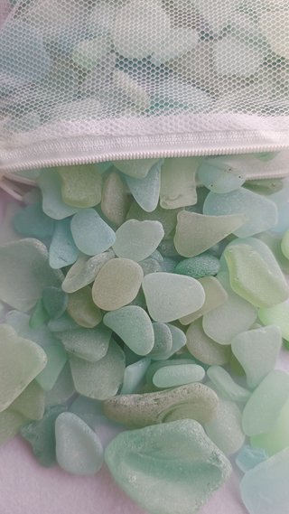 Cristales de playa para manualidades