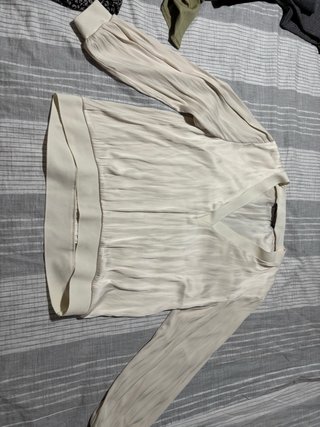 Blusa elegante mujer beige