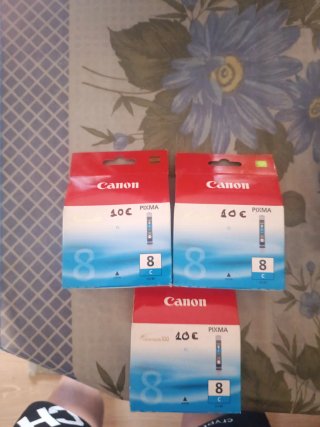 3 Cartuchos Canon PIXMA 8 C
