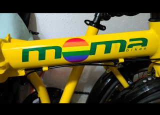 Bicicleta Moma 20 Plegable Amarilla