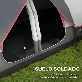 Tienda de Campaña Plegable con 2 Habitaciones