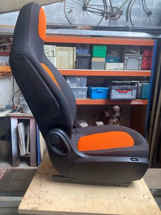Asiento copiloto Smart Naranja/Negro