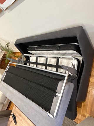 Sofá Cama Gris 2 Plazas