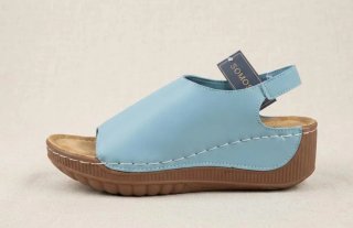 Sandalias Cuña MZMOS Azul Cielo Talla 36