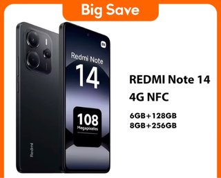 Xiaomi Redmi Note 14 4G NFC Negro
