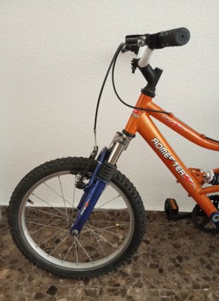 Bicicleta infantil ROMESTER 18" doble suspensión