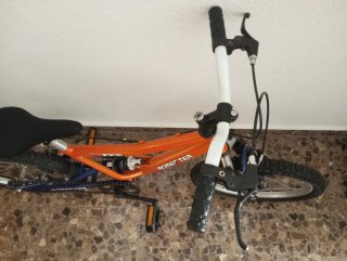 Bicicleta infantil ROMESTER 18" doble suspensión